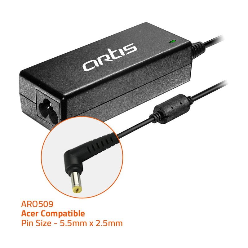 Artis Acer AR0509 Laptop Adapter + Power Cable (65W, 3.42A, 19V) Artis Acer AR0509 Laptop Adapter + Power Cable (65W, 3.42A, 19V)