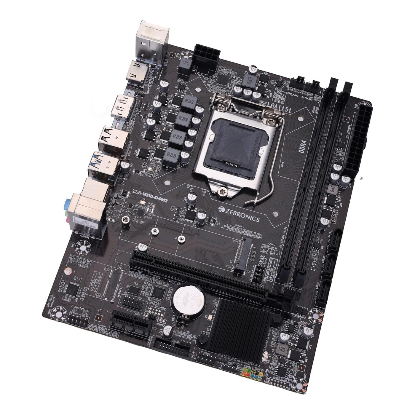 ZEBRONICS Z310 NVMe Micro-ATX Motherboard – LGA 1151 Socket