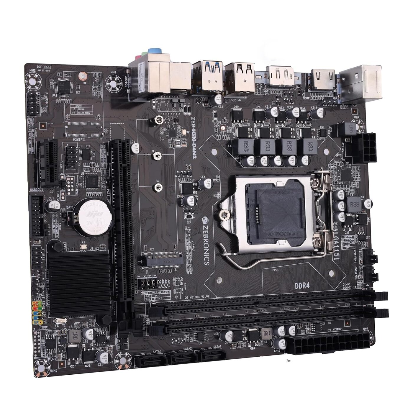 ZEBRONICS Z310 NVMe Micro-ATX Motherboard – LGA 1151 Socket